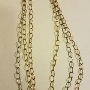 Sterling Silver Three Tier Necklace